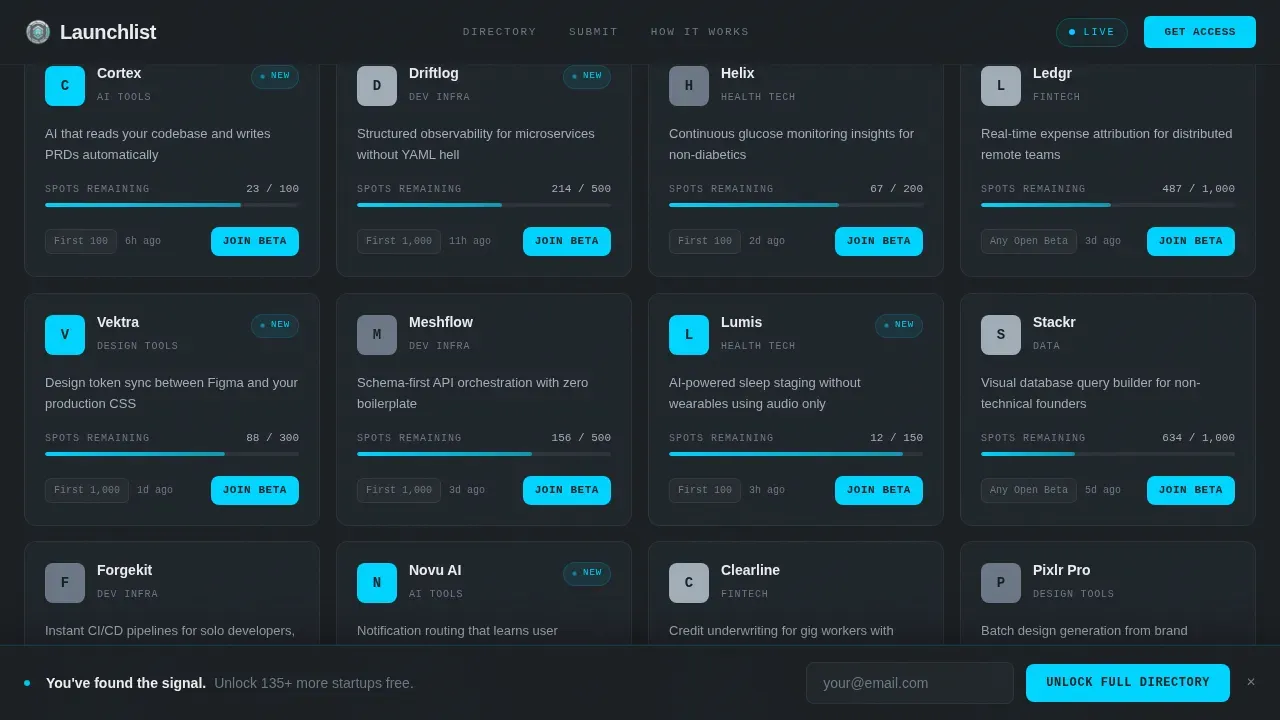 Exclusive Product Discovery Landing Page Template