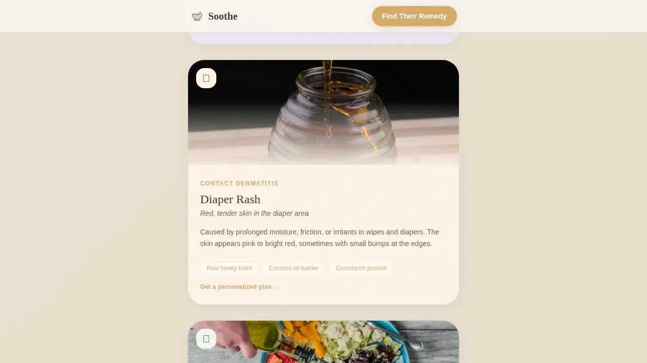 Soothing Infant Skincare | Free Website Template | Rocket
