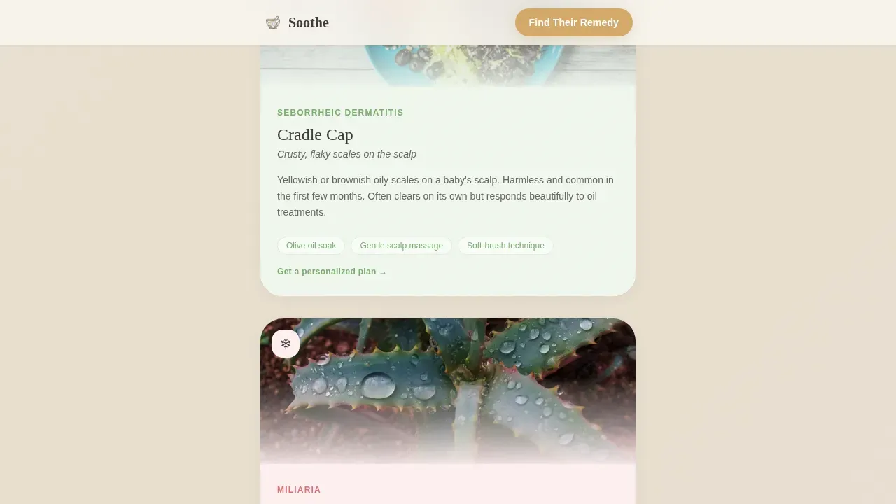 Soothing Infant Skincare | Free Website Template | Rocket