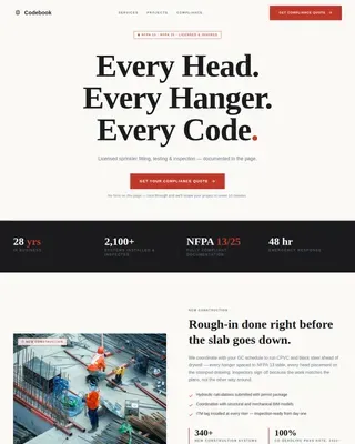 Compliant Fire Safety Landing Page Template
