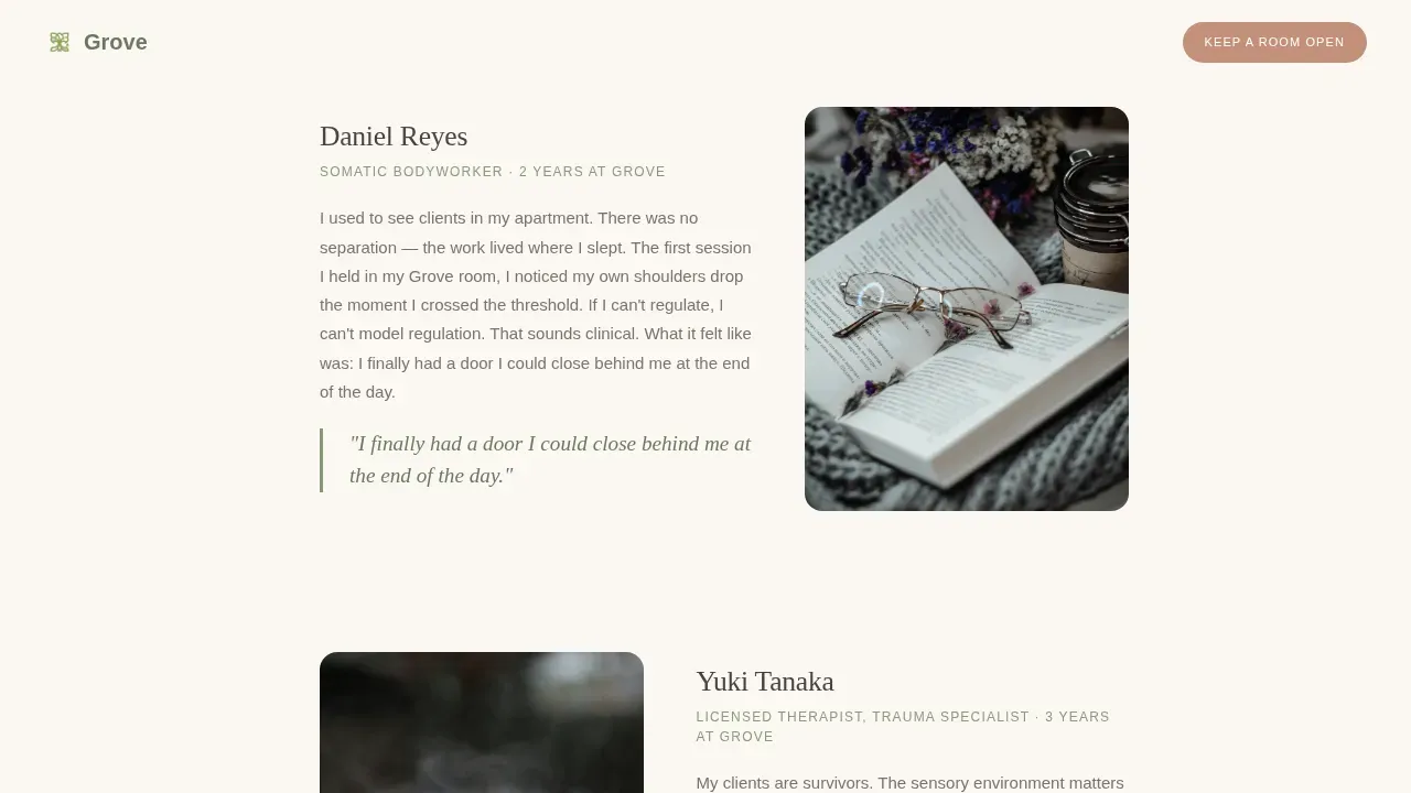 Trusted Therapist Network Landing Page Template
