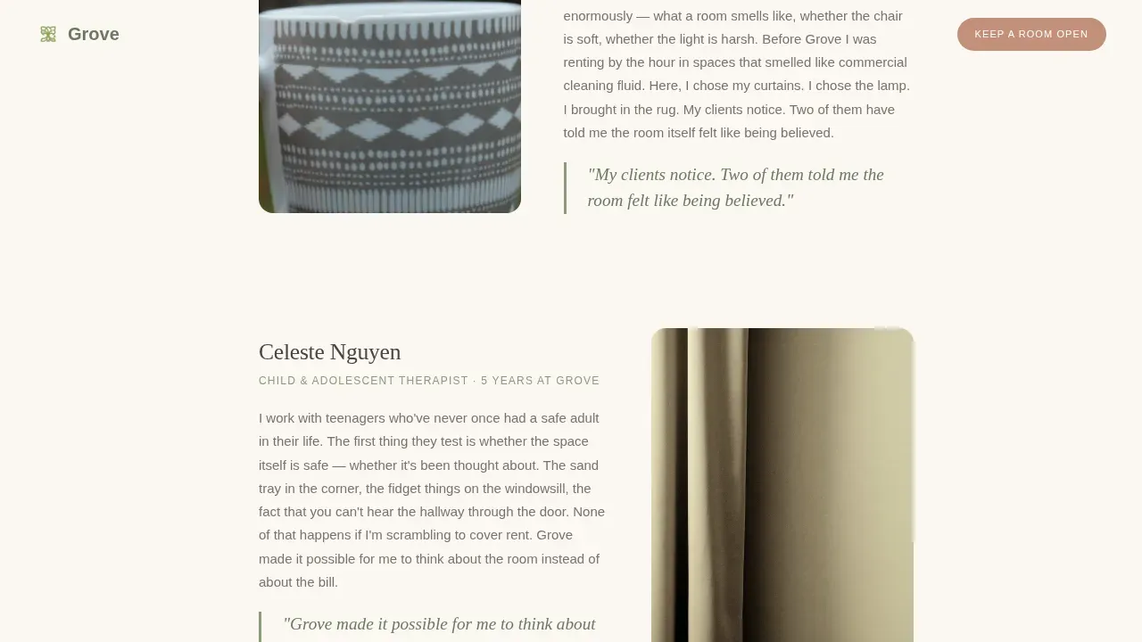 Trusted Therapist Network Landing Page Template