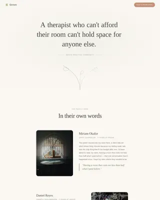 Trusted Therapist Network Landing Page Template
