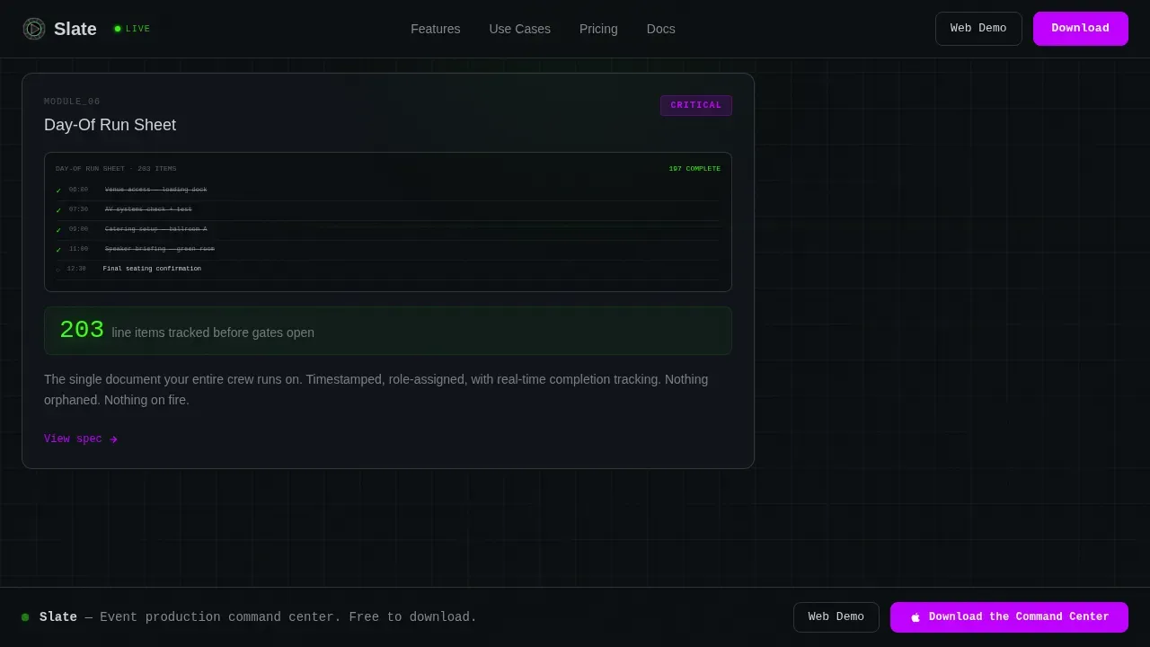 Intelligent Event Planning Landing Page Template