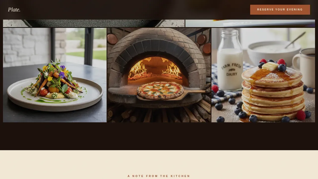 Exclusive Private Chef Landing Page Template