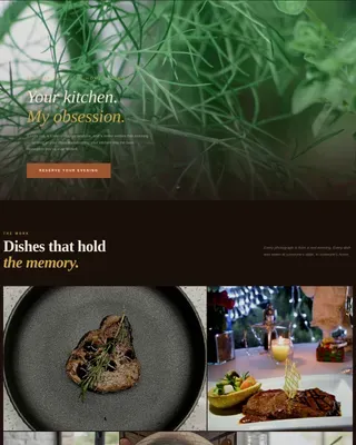 Exclusive Private Chef Landing Page Template
