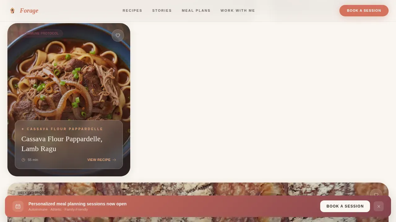 Gourmet Paleo Kitchen Landing Page Template