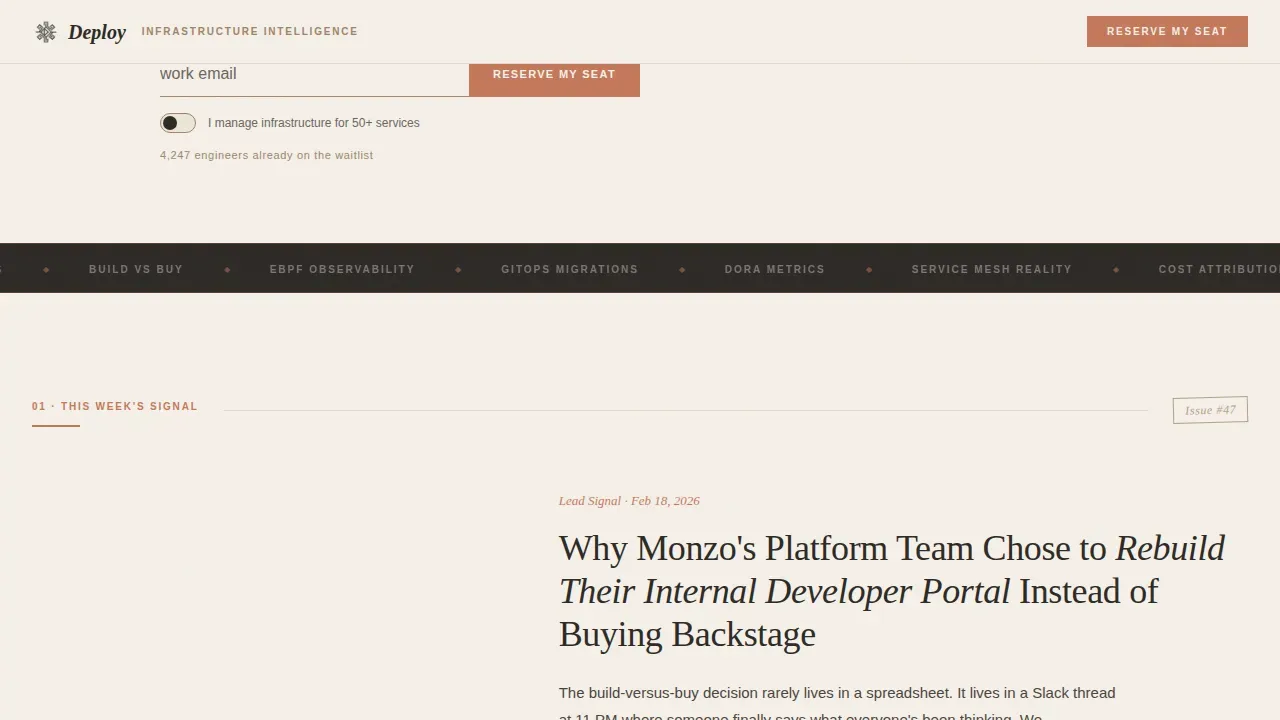 Premium Tech Newsletter Landing Page Template