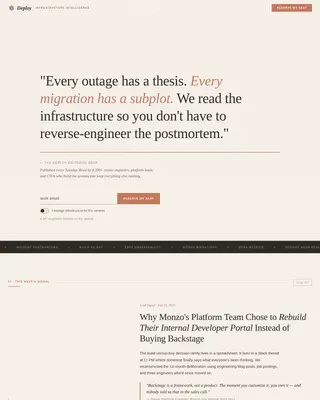 Premium Tech Newsletter Landing Page Template