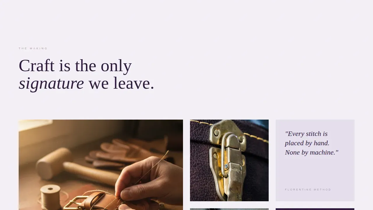 Refined Luxury Goods Landing Page Template