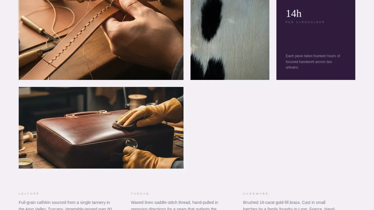 Refined Luxury Goods Landing Page Template