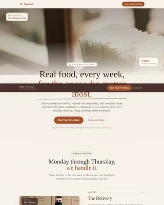 Premium Senior Meals | Free Website Template | Rocket