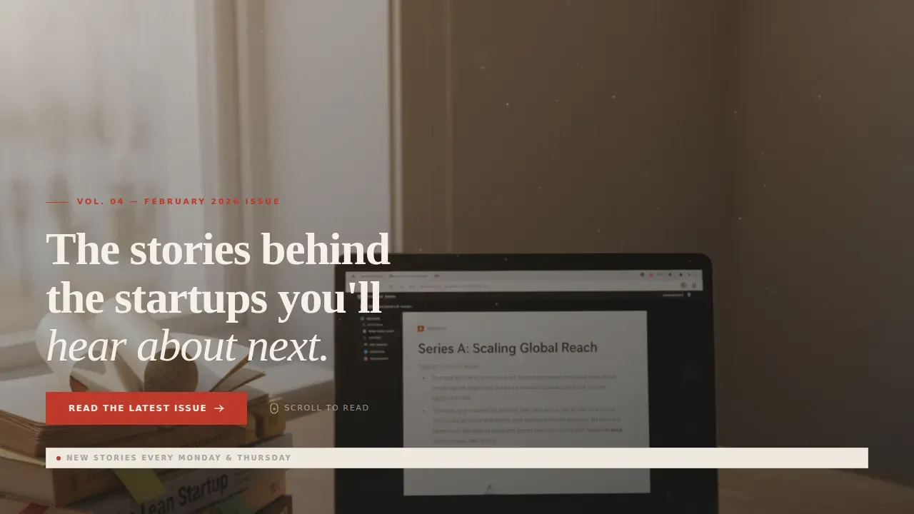 Dynamic Startup Insights Landing Page Template