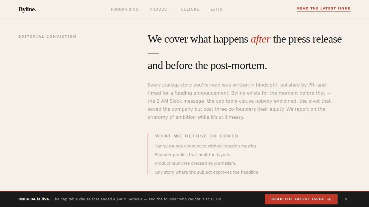 Dynamic Startup Insights Landing Page Template