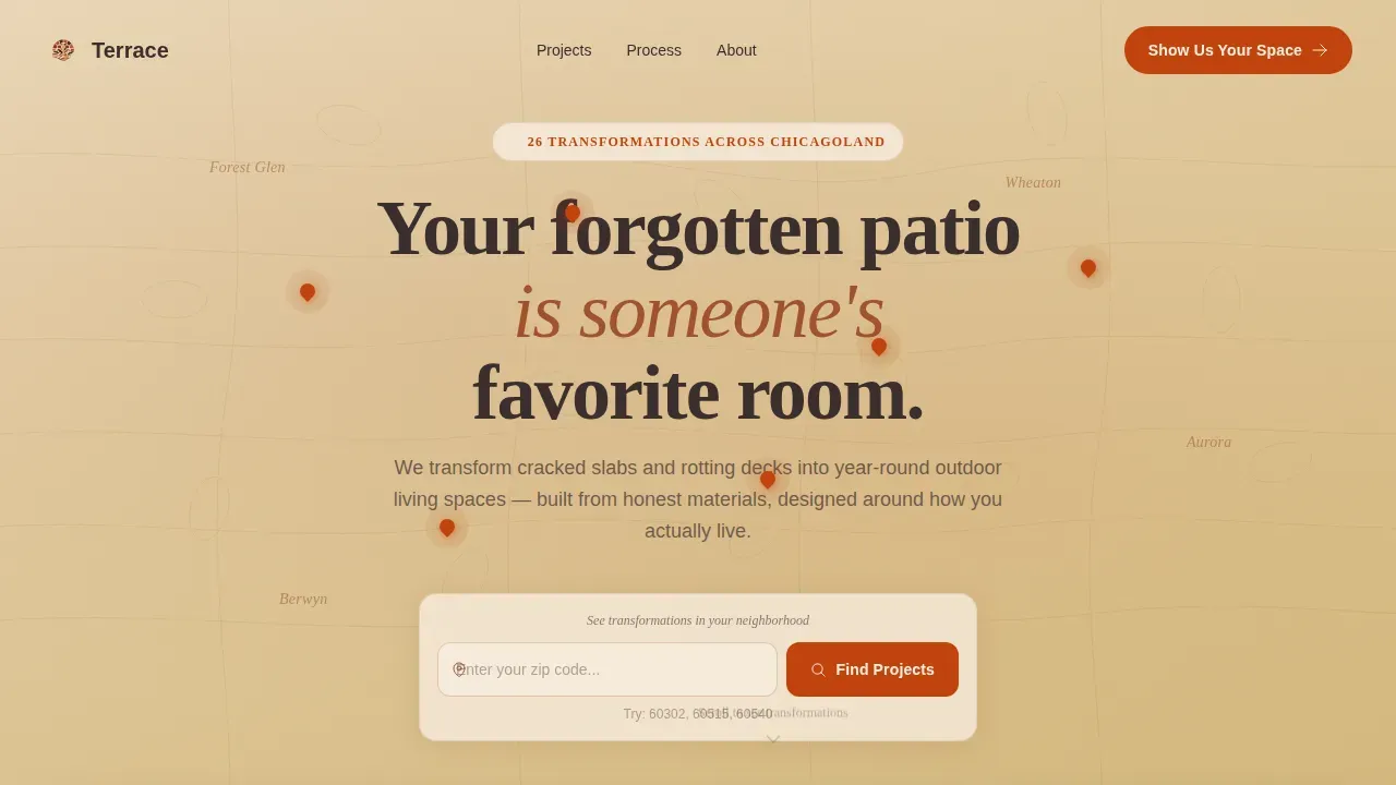 Luxury Outdoor Design Landing Page Template