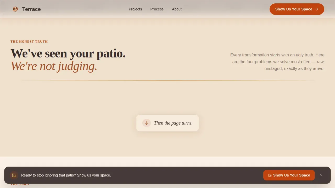 Luxury Outdoor Design Landing Page Template