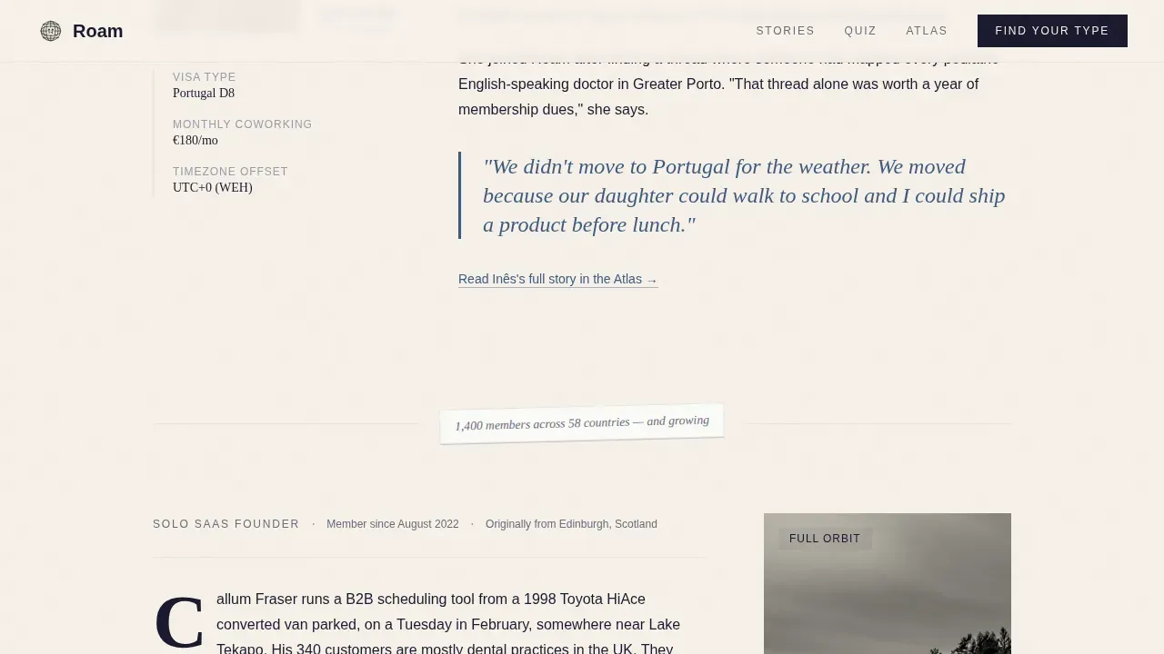Nomadic Lifestyle Guide Landing Page Template