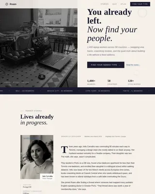Nomadic Lifestyle Guide Landing Page Template