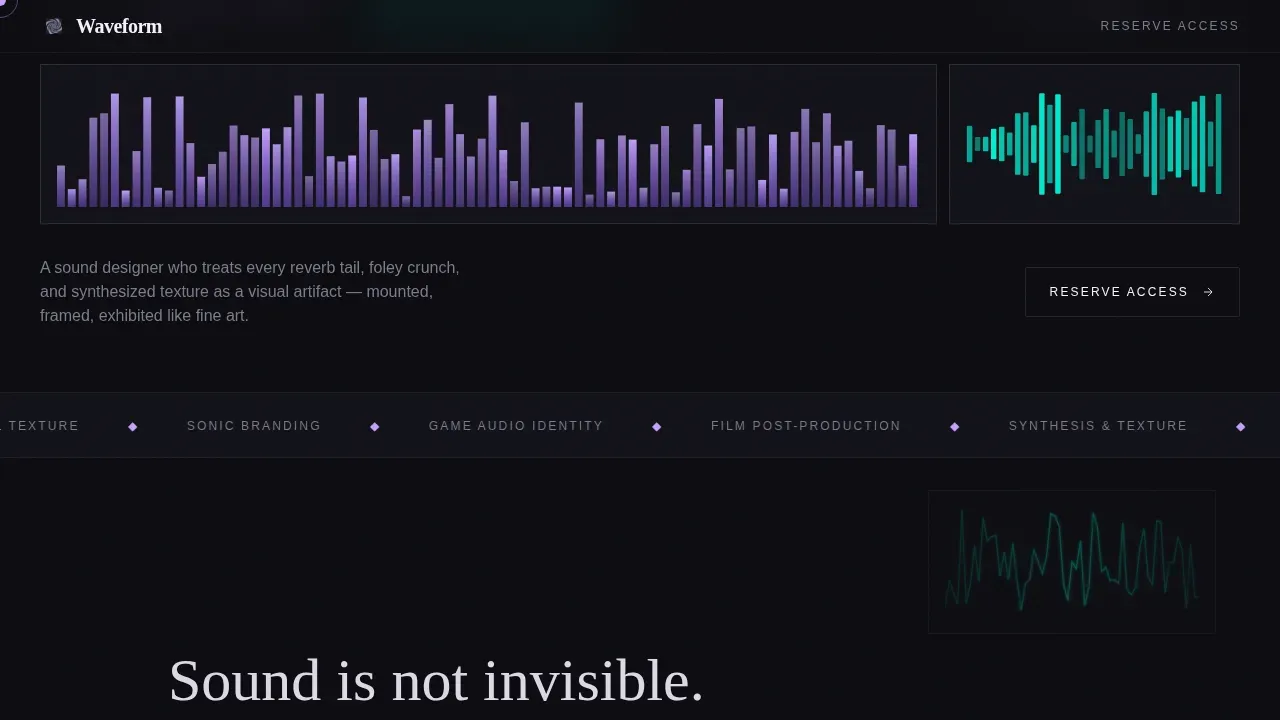 Expert Audio Design Landing Page Template