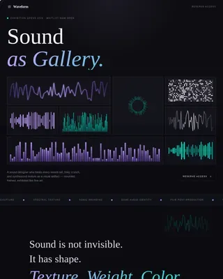 Expert Audio Design Landing Page Template