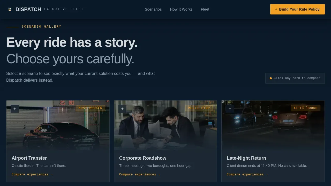 Premium Car Service Landing Page Template