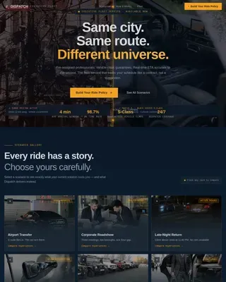 Premium Car Service Landing Page Template