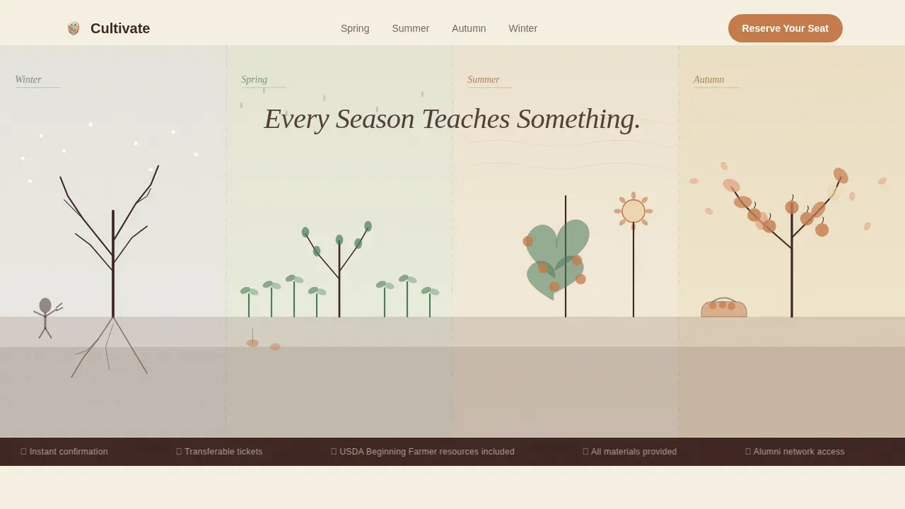 Expert Ag Training Landing Page Template