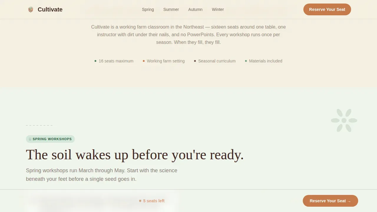 Expert Ag Training Landing Page Template