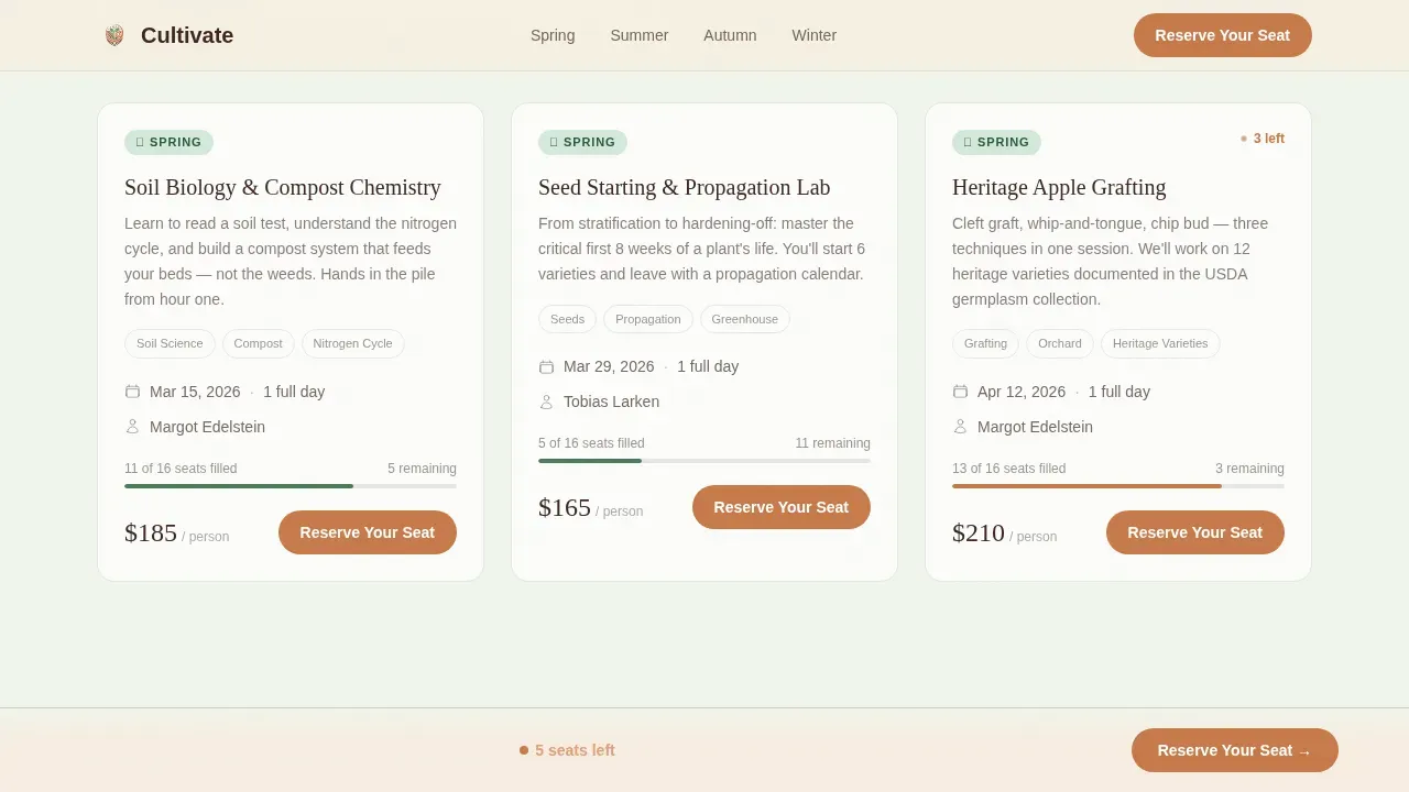 Expert Ag Training Landing Page Template