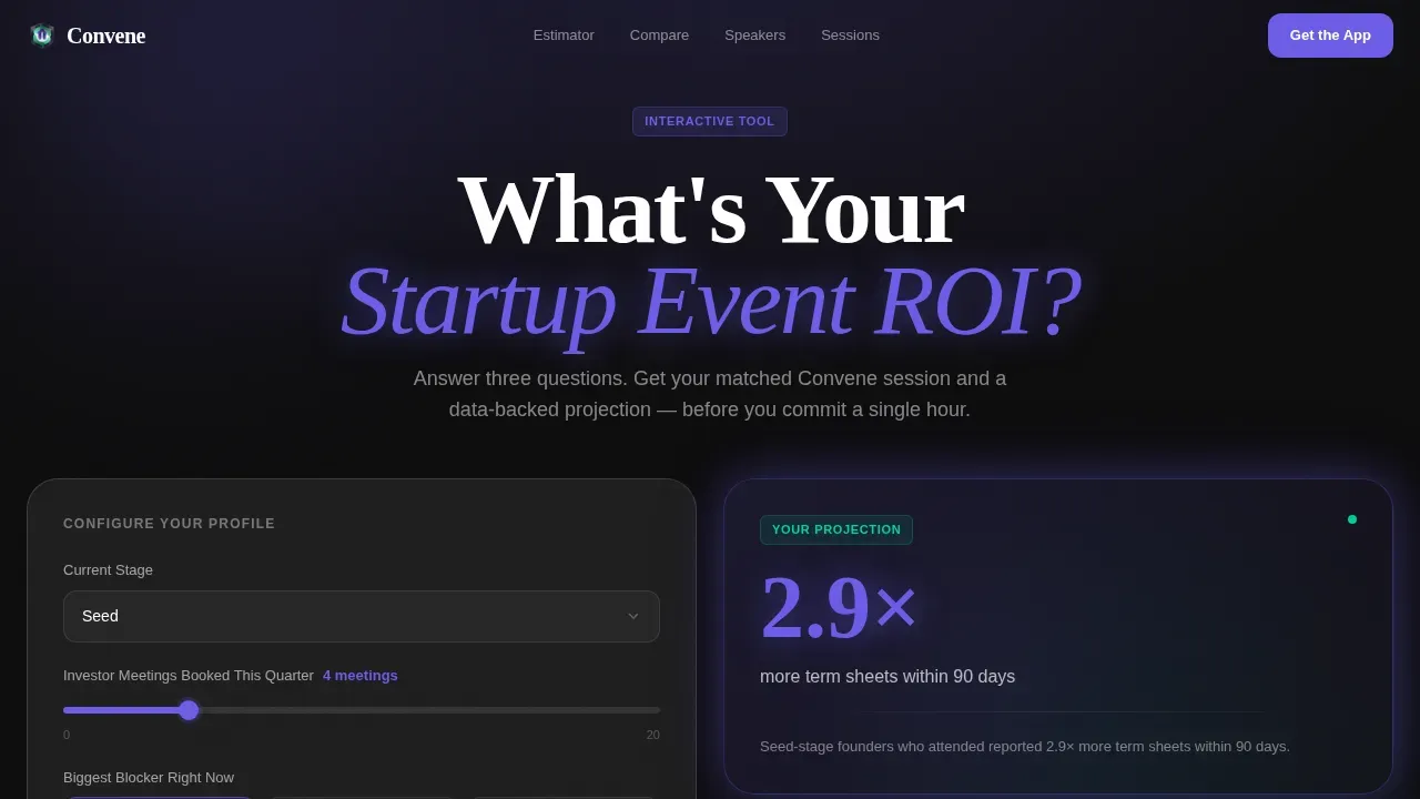 Founder Networking Event Landing Page Template