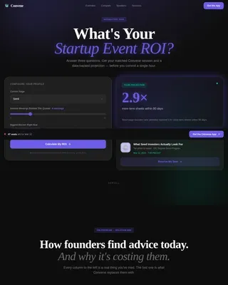 Founder Networking Event Landing Page Template