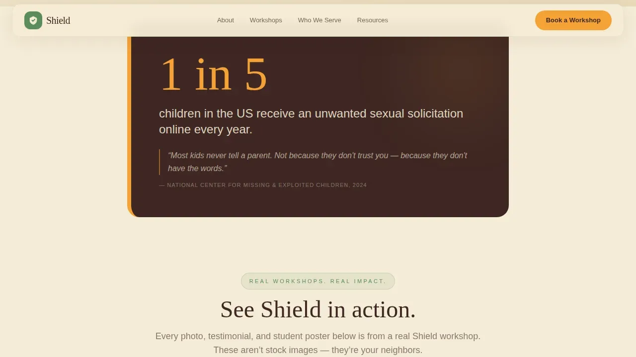 Safe Child Monitoring Landing Page Template
