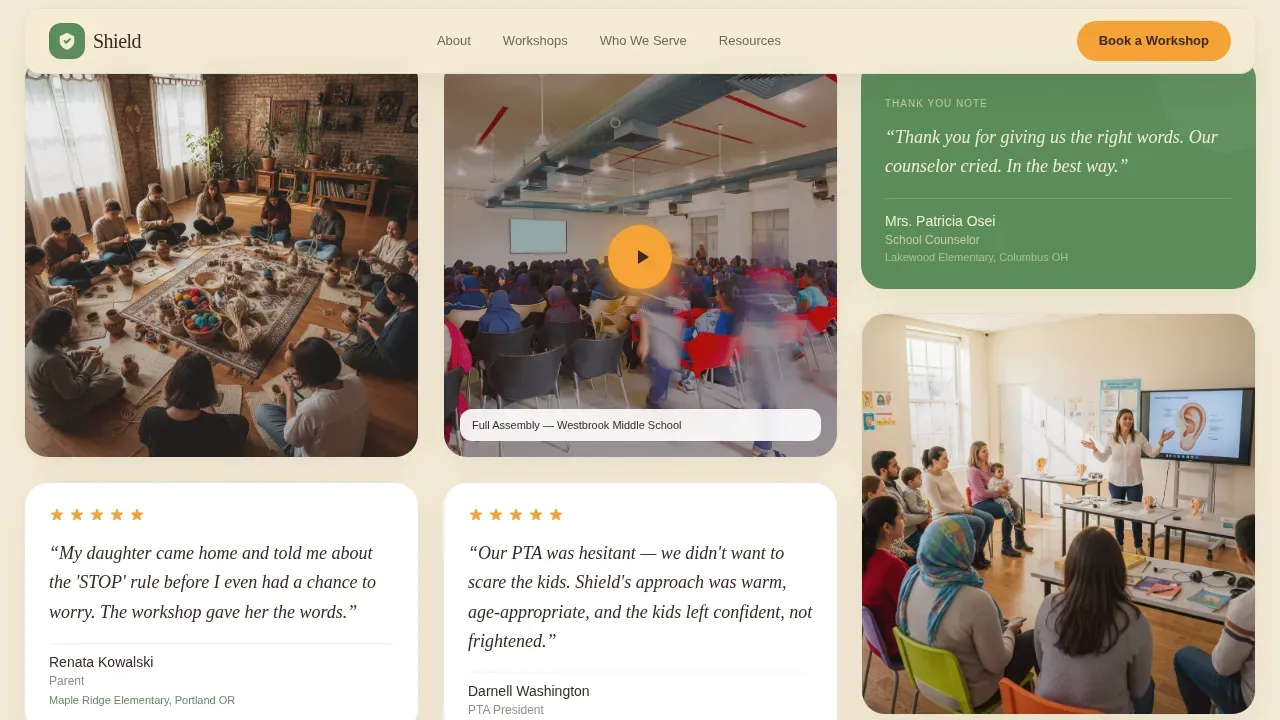 Safe Child Monitoring Landing Page Template