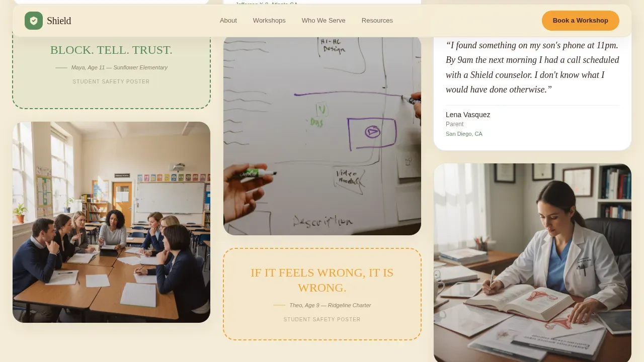 Safe Child Monitoring Landing Page Template