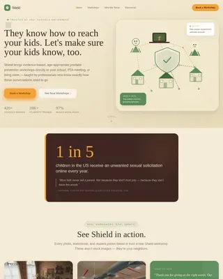 Safe Child Monitoring Landing Page Template