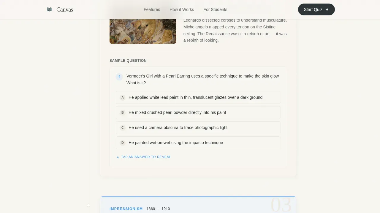 Interactive Creative Arts Platform Landing Page Template