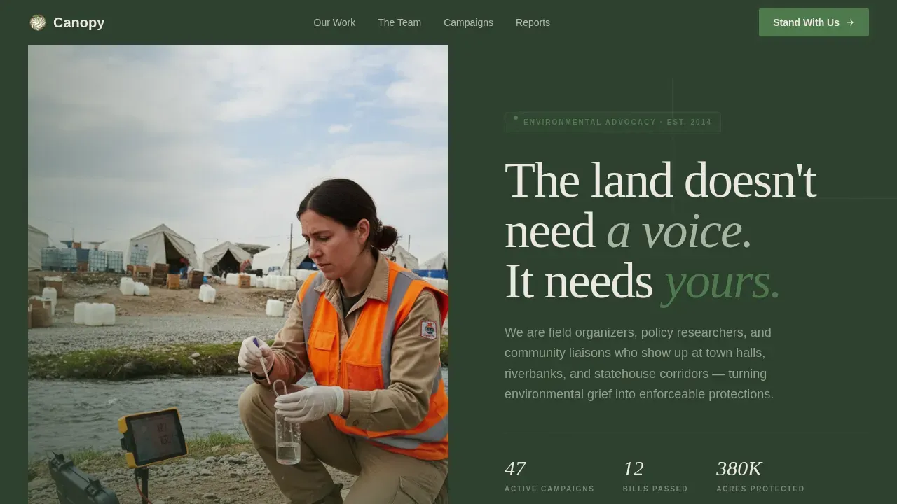 Advocacy & Social Campaign Professional Website Template