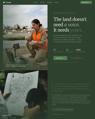 Advocacy & Social Campaign Professional Website Template