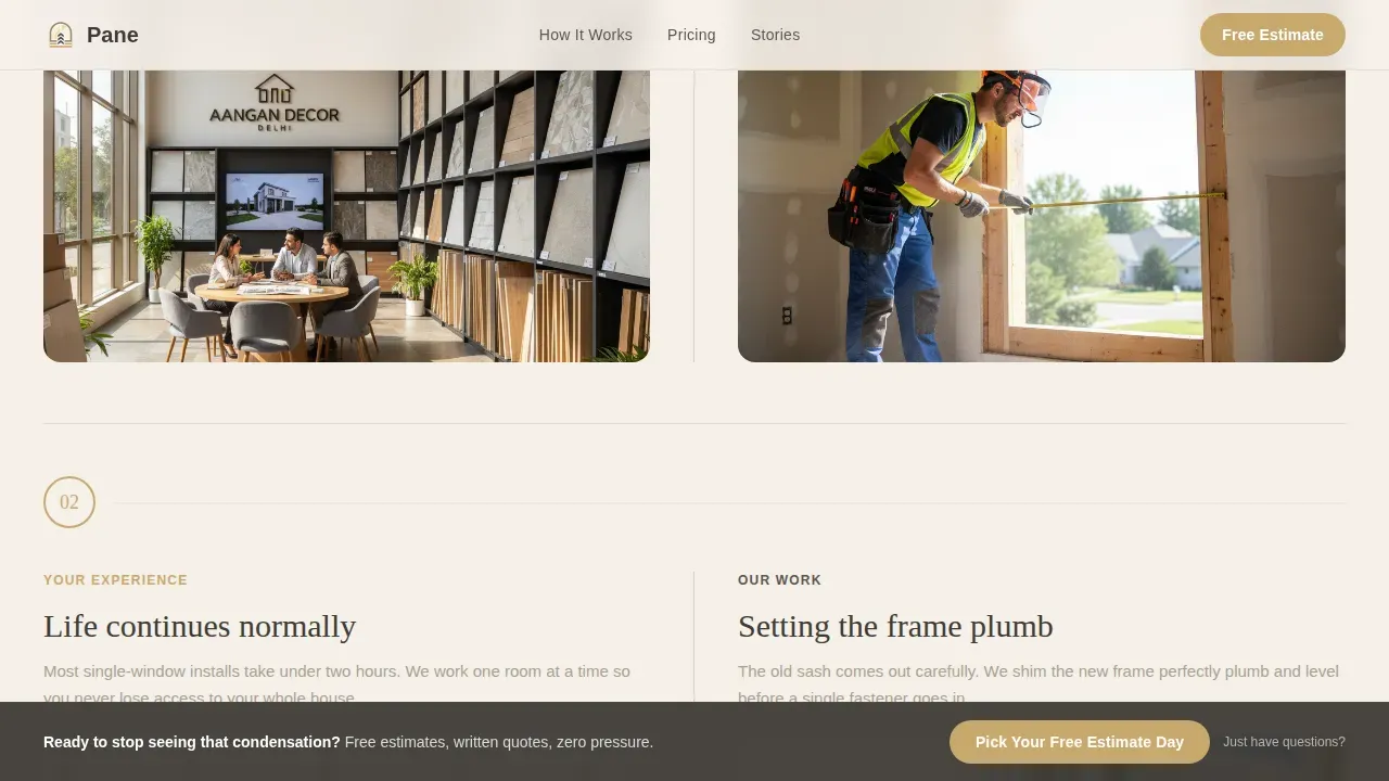 Professional Window Installation Landing Page Template