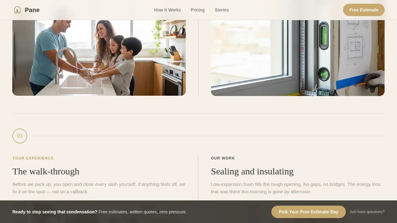 Professional Window Installation Landing Page Template