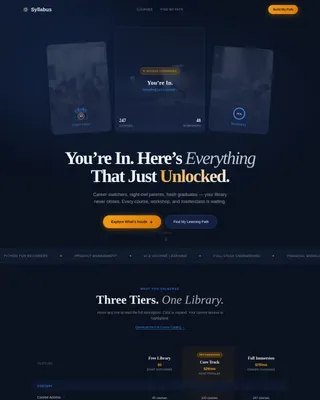 Accelerated Online Education Landing Page Template