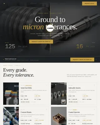 Tool & Die Making Careers & Recruitment Website Template