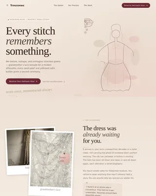 Timeless Bridal Couture Landing Page Template
