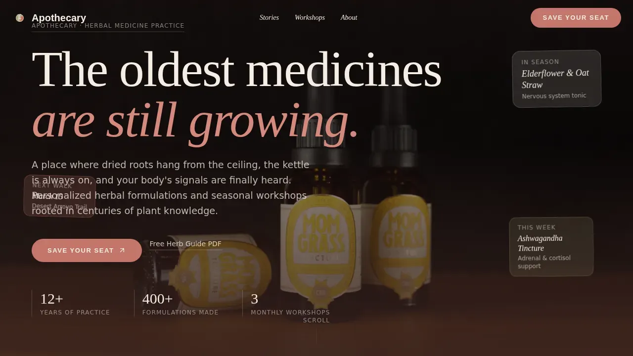 Holistic Wellness Practice Landing Page Template