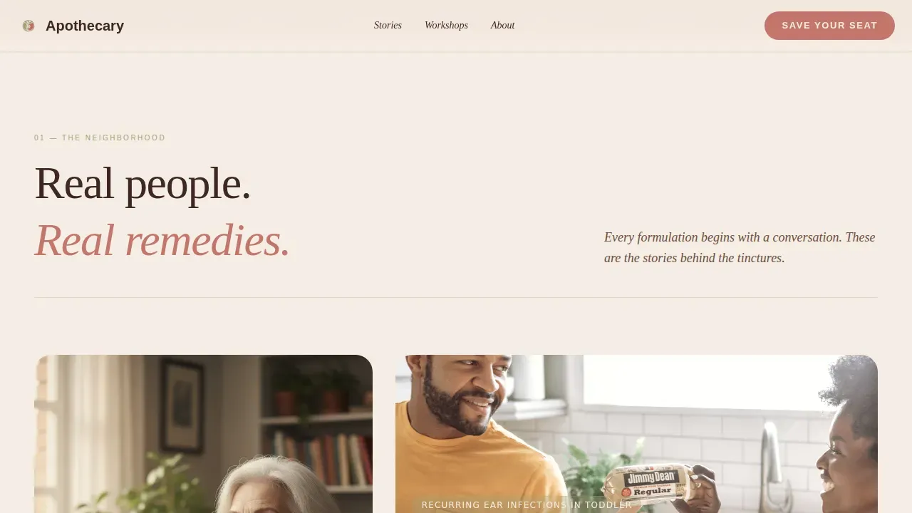 Holistic Wellness Practice Landing Page Template
