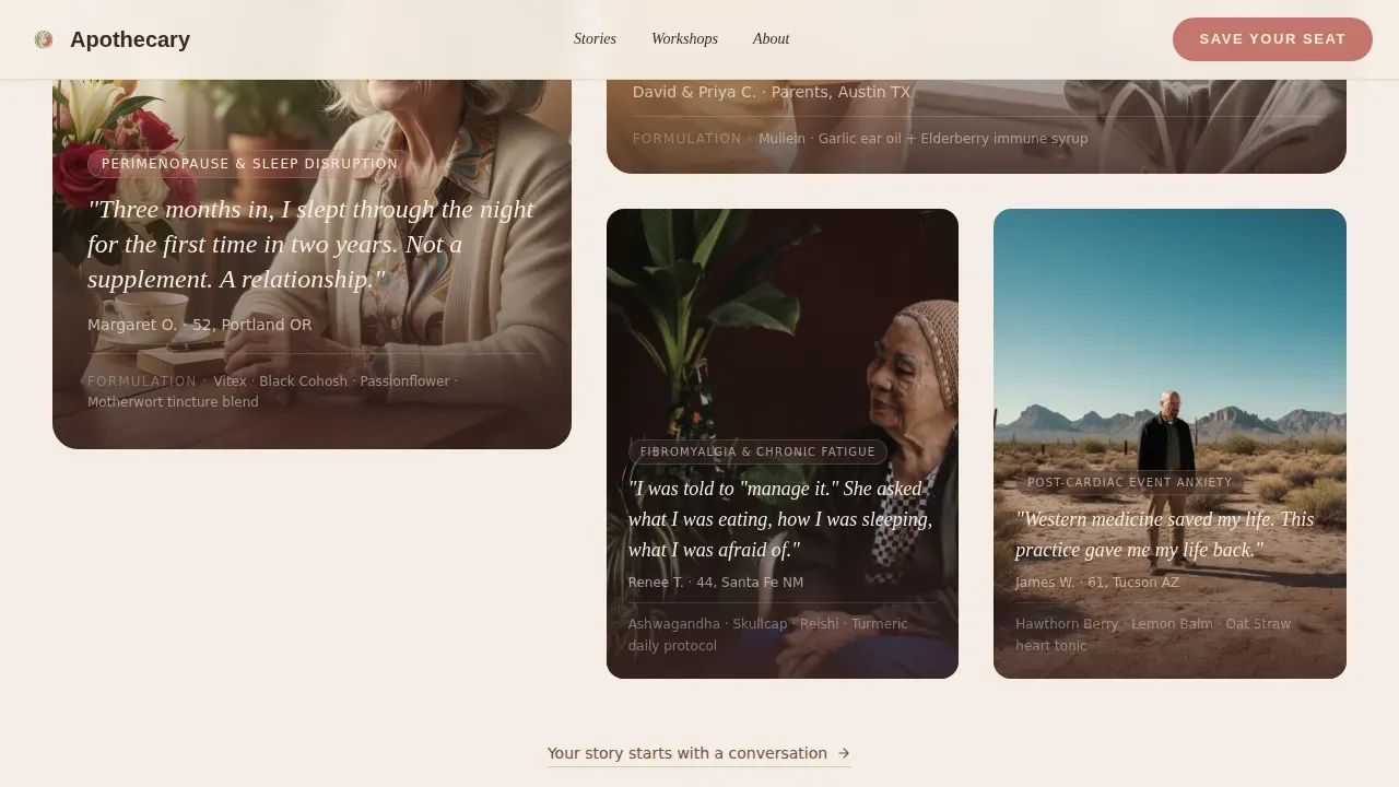 Holistic Wellness Practice Landing Page Template