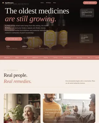 Holistic Wellness Practice Landing Page Template