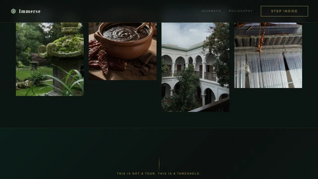 Luxury Cultural Immersion Travel Company Website Template
