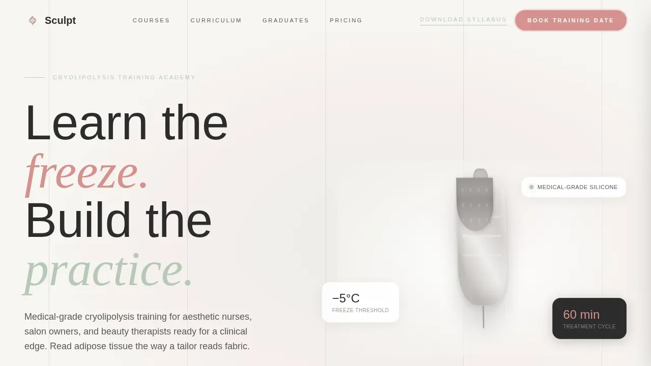 Progressive Skill Training Landing Page Template