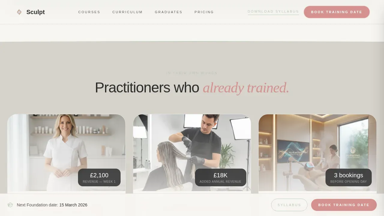 Progressive Skill Training Landing Page Template
